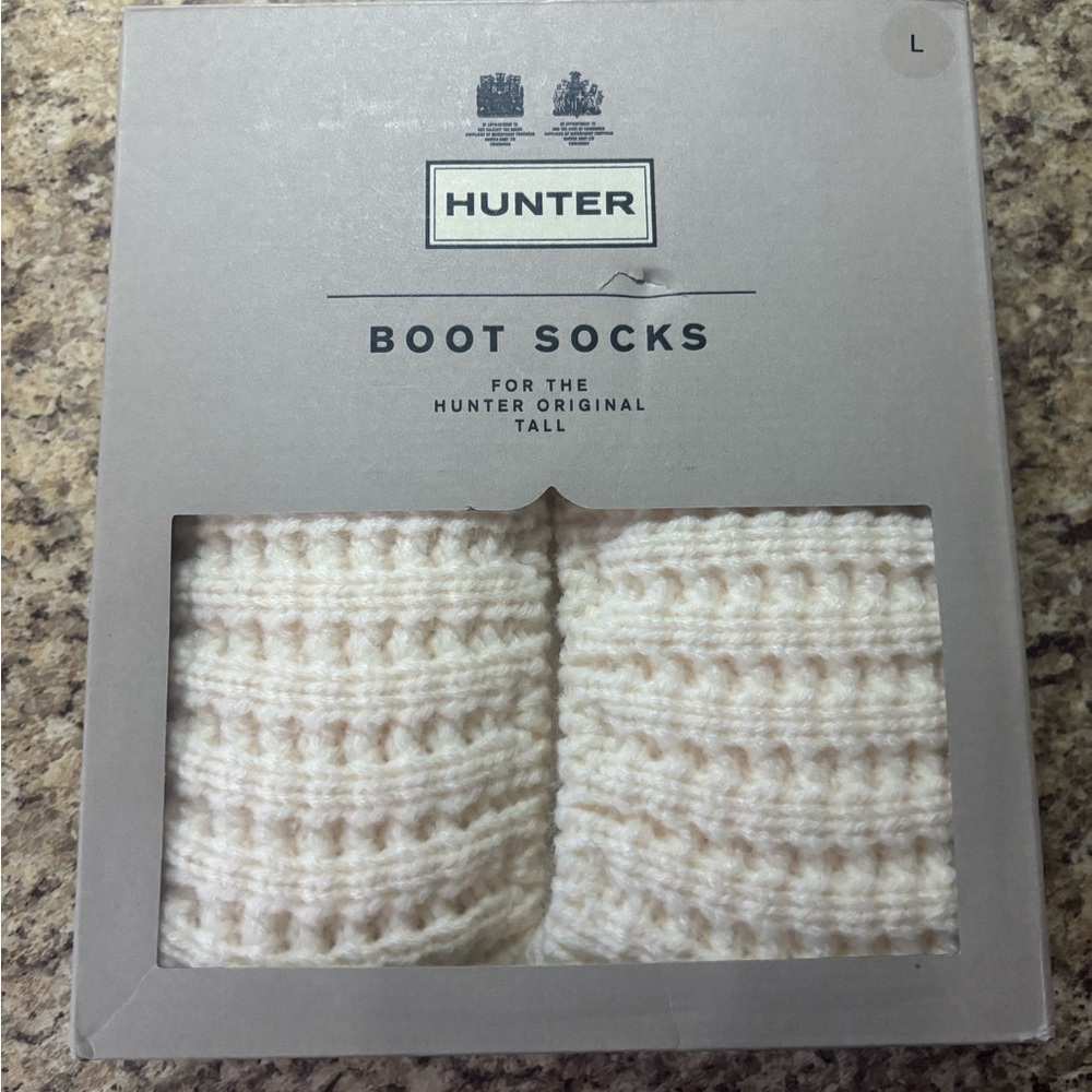 Hunter Women's Cream Boot Socks